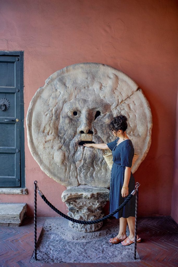 14 best places in Rome to take photos - Rome Instagram & TikTok Guide 35 Postcards from Hawaii Travel and Lifestyle Blog Gabriella Wisdom 14 best places in Rome to take photos, Rome Instagram & TikTok Guide Mouth of Truth La Bocca Della Verità