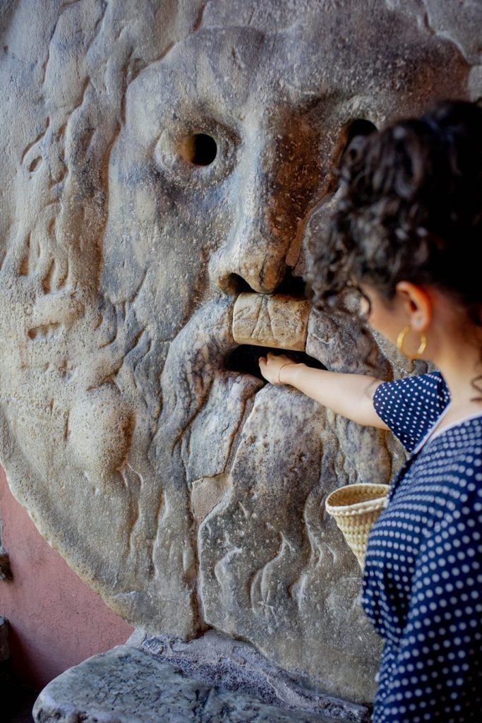14 best places in Rome to take photos - Rome Instagram & TikTok Guide 34 Postcards from Hawaii Travel and Lifestyle Blog Gabriella Wisdom 14 best places in Rome to take photos, Rome Instagram & TikTok Guide Mouth of Truth La Bocca Della Verità Roman Holiday