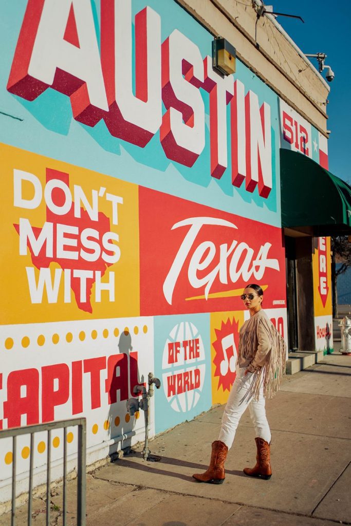 5 best and most Instagrammable murals in Austin, Texas 3 5 best and most Instagrammable murals in Austin, Texas TikTok, greetings from Austin, Love from Austin, Don't mess with Texas, I love you so much mural