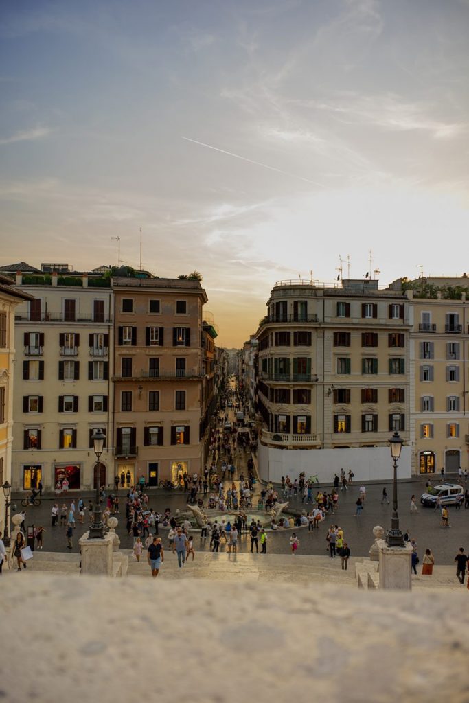 14 best places in Rome to take photos - Rome Instagram & TikTok Guide 33 Postcards from Hawaii Travel and Lifestyle Blog Gabriella Wisdom 14 best places in Rome to take photos, Rome Instagram & TikTok Guide Spanish Steps Sunset