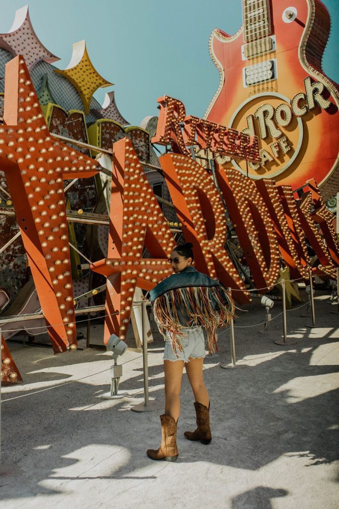 5 Most Instagrammable places in Las Vegas for content creators 2 Most Instagrammable places in Vegas for content creators, Instagra Guide Las Vegas, Vegas photo spots, 7 Magic Mountains, Bellagio Fountains, Welcome to Fabulous Las Vegas sign, Neon Museum, Fremont St