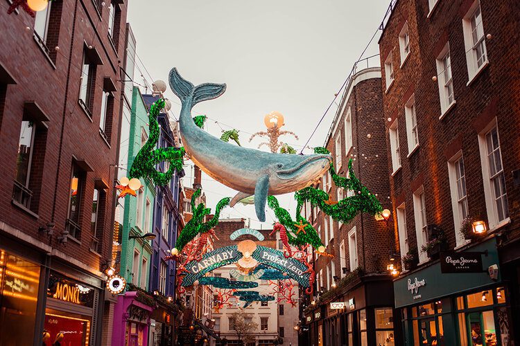 12 things to do in London during the holidays 4 PFHPostcardsfromHawaiiLondonChristmasHolidaysCarnabyStreet 1