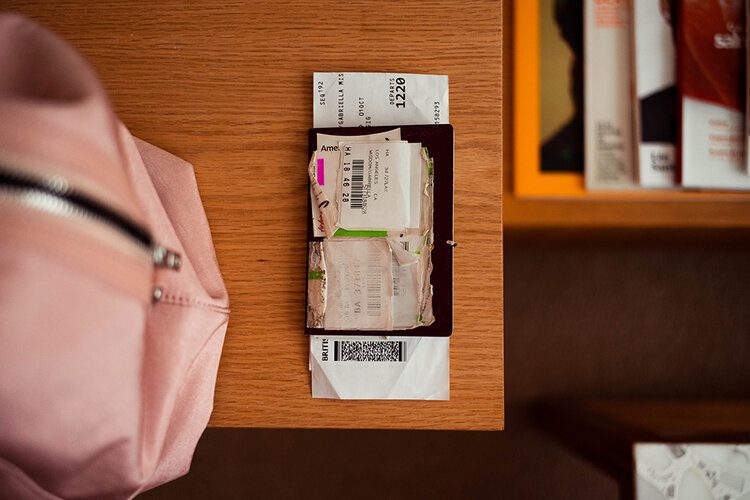 What’s in my travel bag (updated) 3 PFHPostcardsfromHawaiiTravelbagPassportBoardingPass