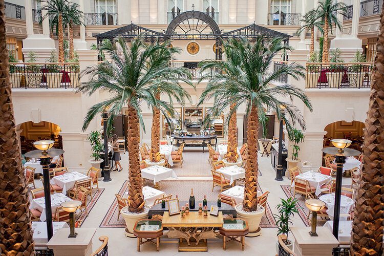 18 most Instagrammable cafés & restaurants in London 14 PostcardsfromHawaii10mostInstagrammablecafesrestaurantsinLondonTravelBlogWinterGardenTheLandmarkHotelMarylebone 1